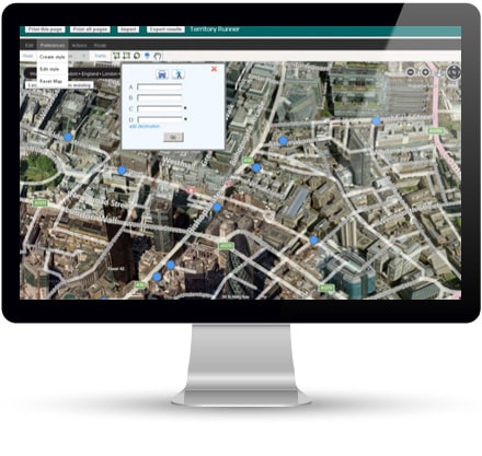 Online mapping software