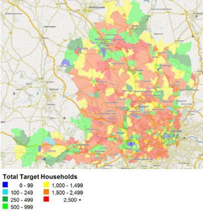 Franchise tips, Sub-territories combine to create an overall territory structure.