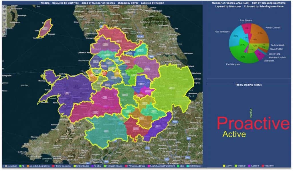 field sales engineer territories geogrpahic territory mapping GIS