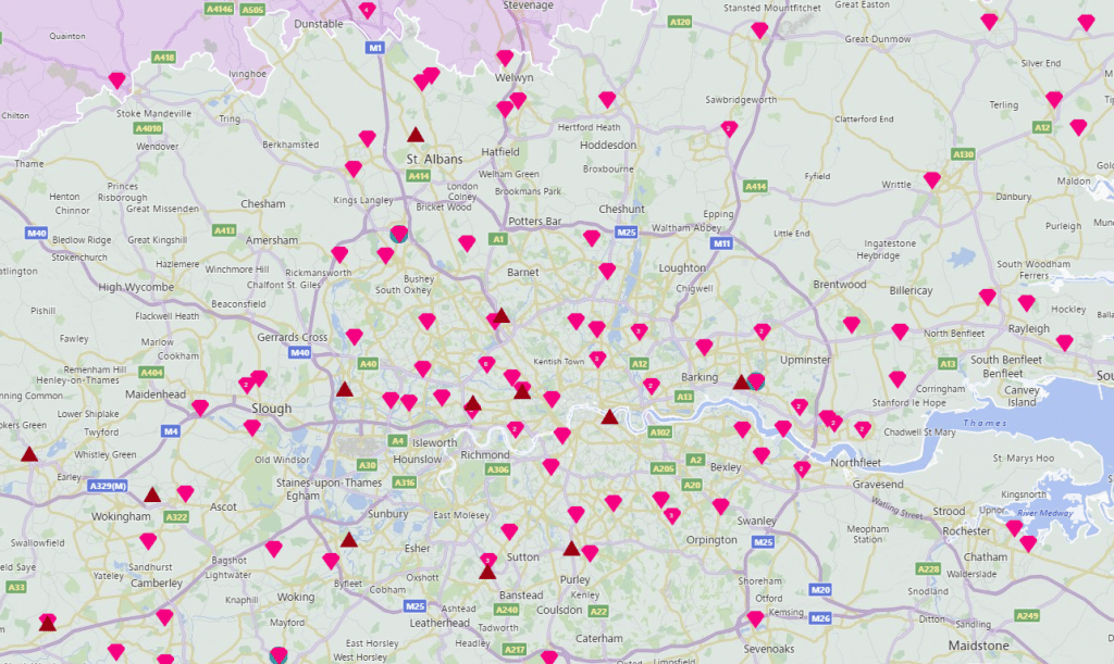 Guide to Territory Mapping, Territory Mapping - London